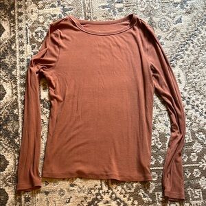 Women's Rust Long Sleeve Top
